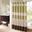 Serene Faux Silk Embroidered Floral Shower Curtain In Green