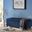 Shandra Tufted Top Storage Bench In Navy