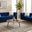 Sheila Navy Velvet Living Room Set