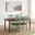 Shelby 5 Piece Dining Table Set for 4 In Distressed Teal and Dark Cherry