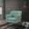 Shelby Aquamarine Teal Woven Fabric Armchair
