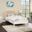 Siena Ash Wood Youth Bedroom Set In White