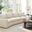 Silverado Ashbury Ivory Leather Sectional In Cream