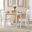 Simplicity Paperwhite Round Extendable Dining Room Set