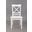 Simplicity Cross Back Dining Chair Set of 2 In White