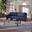 Skye Outdoor Patio Furniture 2 Piece Conversation Set In Blue