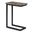 Skyler Solid Mango and Metal C Side Table In Beach Brown