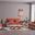 Sleep Plus Upholstered Convertible Sofabed with Storage In Orange