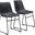 Smart Dining Chair Set of 2 In Black