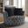 Sofi Swivel Chair In Button Tufted In Light Gray