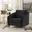 Sofia Black Velvet Modern Chic Accent Armchair