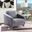 Sofia Gray Velvet Modern Chic Accent Armchair