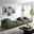 Solace 4-Piece Modular Corduroy Upholstered Sectional Sofa In Fern
