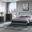 Soleil Upholstered Bedroom Set In Charcoal