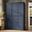 Solid Wood 48.5" Pantry Cabinet With Shaker Doors And Adjustable Shelves In Antique Blue