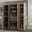 Solid Wood 65" Pantry Cabinet With Shaker Doors And 2-Drawers In Beige