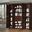 Solid Wood 65" Pantry Cabinet With Shaker Doors And 2-Drawers In Mocha
