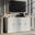 Solid Wood Tv Stand With Raised Panel Doors And Adjustable Shelves In White