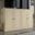 Solid Wood Tv Stand With Raised Panel Doors And Adjustable Shelves In Yellow