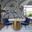 Sorrento Dining Room Set w/ Navy Owen Chairs
