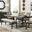 Southlake Wire Brushed Rustic Brown Extendable Dining Room Set