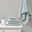 Spa Waffle Cotton Waffle Jacquard Antimicrobial Bath Towel 6 Piece Set In Seafoam