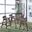 Space Savers Counter Height Dining Set w/ Gray Stools