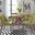 Space Savers Round Dining Room Set w/ Green Chairs