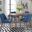 Space Savers Satin Walnut Rectangular Leg Dining Room Set