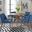 Space Savers Satin Walnut Round Dining Room Set