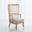 Spindle Wing Chair In Grey Leather