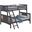 Spring Creek Twin Over Full Bunk Bed In Stain Gray