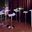 Spyra-Ale Adjustable Bar Set with Light Up Tabletop In White and Chrome