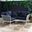 Stance Outdoor Patio Aluminum Small Sectional Sofa In White Navy