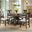 Stanford Smokey Walnut Round Dining Room Set
