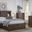 Sun Valley Rustic Timber Bookcase Storage Bedroom Set