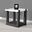 Sundbry End Table In White and Black