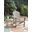 Sundown Treasure Grayish Brown Adirondack Chair with End Table