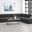 Sunny Upholstered 6-piece Modular Sectional Dark Charcoal