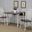 Sunset Trading Andrews 3 Piece 48 Inch Rectangular Dining Set In Antique White and Chestnut STR-PK-ADW3448-820-AW3P