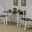 Sunset Trading Andrews 3 Piece 48 Inch Rectangular Dining Set In Antique White and Chestnut STR-PK-ADW3448-C30-AW3P