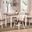 Sunset Trading Andrews 5 Piece 60 Inch Rectangular Extendable Dining Set In White And Brown PK-ADW3660-820-AW5P