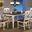 Sunset Trading Andrews 5 Piece 60 Inch Rectangular Extendable Dining Set In White And Brown