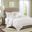 Suzanna Cotton Queen Comforter Mini Set With Embroidery In Ivory