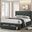 Sybella California King Bed In Dark Gray