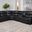 Sycamore Upholstered Power Reclining Sectional Sofa Dark Grey