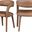 Sylvester Vegan Leather Dining Chair In Brown