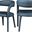 Sylvester Vegan Leather Dining Chair In Navy