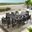 Tahoe 9-Piece Outdoor Patio Aluminum Dining Set In Gray and Charcoal