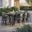 Tahoe 9-Piece Outdoor Patio Aluminum Dining Set With Extendable Table In Gray Charcoal